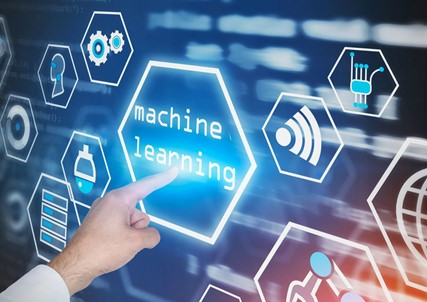 Man showing Machine learning