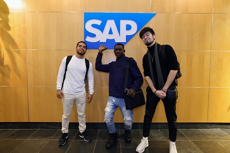 Group visited SAP-Vancouver, posing for photo